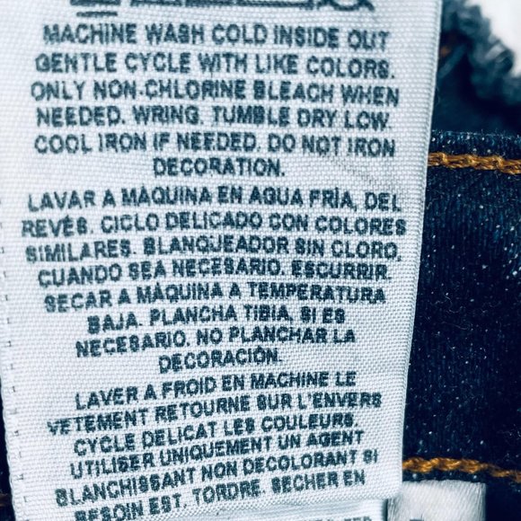 Guess Dark Blue Cutoff Distressed Jean Shorts Blue - Picture 8 of 8